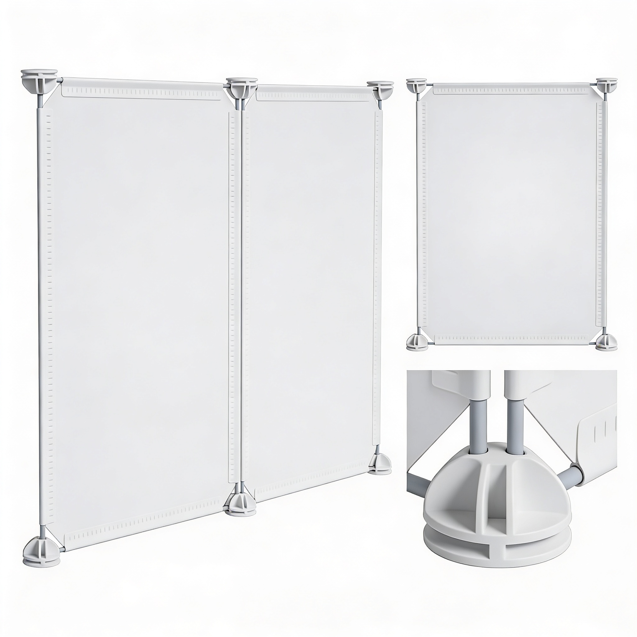 furpaw ModestCat Litter Box Privacy Screen (3' Tall; 4' Wide, White