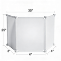 furpaw ModestCat Litter Box Privacy Screen (3' Tall; 4' Wide, White
