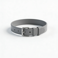 furpaw Medium Dog Collar in Flint Gray | Adjustable & Eco-Friendly Durable Nylon Strap | Classic Collar for Medium Dogs, Boy & Girl Pets